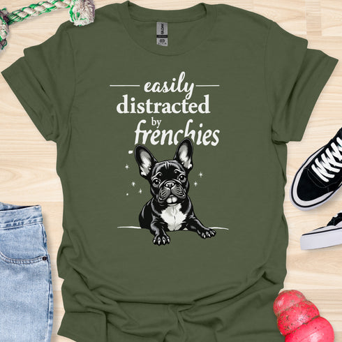 Easily distracted by frenchies - V14 - The Popup T-Shirt
